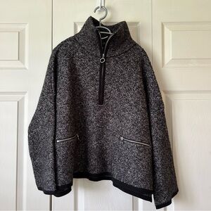 NWT Line Knitwear Colette Quarter Zip Pullover XS
